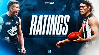 The Ratings  Carlton v Collingwood  AFL Round 8 2024 [upl. by Tillion]