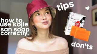 HOW TO USE KOJIE SAN WHITENING SOAP CORRECTLY TO MAKE IT EFFECTIVE dos donts amp tips  ARA G [upl. by Lepper209]