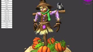 Cartoon Talking Scarecrow [upl. by Rebekah238]