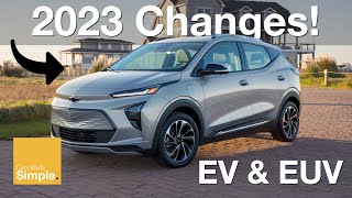 2023 Chevy BoltBolt EUV Full Change List  CHEAPEST New EV [upl. by Katt]