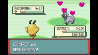 POKEMON EMERALD  SENTRET  BESO AMOROSO  LOVELY KISS [upl. by Nigel]