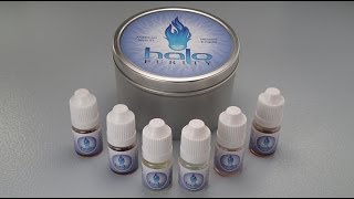 Halo Cigs Gourmet ELiquid Sample Pack Review [upl. by Oicnedurp]