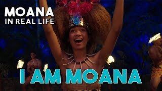 I AM MOANA Song of the Ancestors Official MoanaVaiana Music Video in Real Life by WWL with lyrics [upl. by Akiehs]