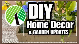 DOLLAR TREE DIY HOME DECOR amp SPRING GARDEN UPDATES [upl. by Haisoj]