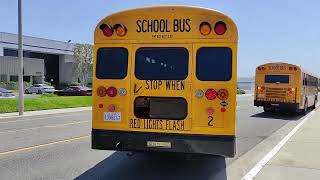 School Buses at Century High School  424 amp 4272023 [upl. by Emiolhs]