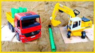 Die Spielzeugautos reparieren die Straße Video auf Deutsch [upl. by Rhianna684]