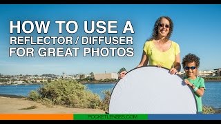 How to use a photo reflector  diffuser [upl. by Natascha68]