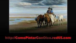 Clases De Pintura Al Óleo  Pinturas De Caballos  Técnicas De Pintura A Oleo  Pintar en Oleo [upl. by Gasser]