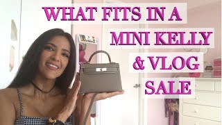 What Fits in an HERMES Mini Kelly Price amp Vlog Sale [upl. by Nuawtna]