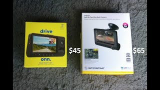 drive onn dual dash cam vs scosche Full HD twoway dash camera Cheap Walmart impusle cams compared [upl. by Silbahc920]