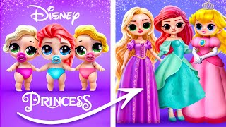 The Adventures of Disney Princesses in Real Life DIYs and Crafts for LOL [upl. by Rennob200]