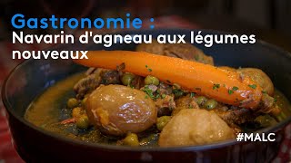 Gastronomie  navarin dagneau aux légumes nouveaux [upl. by Annirac284]