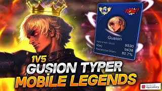 TOP 1 GLOBAL GUSION TYPER  YENİ BUILD İLE BÖYLE BİR HASAR YOK [upl. by Ailen]