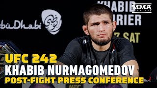 UFC 242 Khabib Nurmagomedov PostFight Press Conference  MMA Fighting [upl. by Mora]