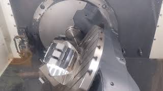 Multi part set up on DMG MORI DMU50 5 axis efficient machining Schunk KSC [upl. by Nalyorf]