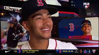 Full MLB Network Coverage of the Red Sox Selecting Braden Montgomery 12th Overall in the 2024 Draft [upl. by Gnanmas]