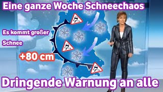 Wetter warnung Eine Woche mit großen Schneestürmen Zum ersten Mal in der Geschichte [upl. by Naro]