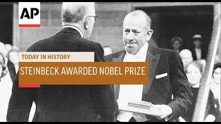 Steinbeck Awarded Nobel Prize  1962  Today In History  25 Oct 18 [upl. by Atikat430]