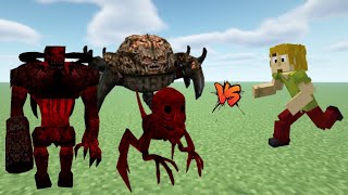 All Bosses Lycanites Mobs MOD VS Shaggy in MINECRAFT minecraft vs mc [upl. by Savil]