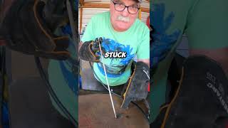 Welding Rods Stuck Try This Quick Trick [upl. by Melli]