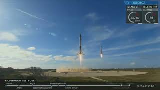 Falcon Heavy boosters landing with the Thunderbirds March for music [upl. by Siloam]