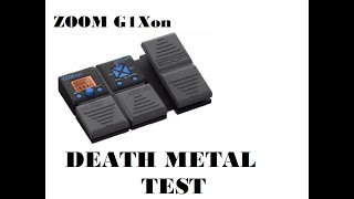 zoom g1xon power metal effect  death metal tune [upl. by Sheffield]