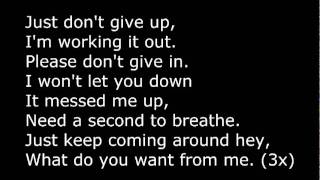 Cher Lloyd  Want U Back \ Lyrics On A Screen [upl. by Alram288]