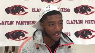 Claflin’s Thompson talks title run NCAA regional berth [upl. by Zsa Zsa]