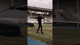 pagging throw javelinthrow olympicsport trackandfieldevent sports [upl. by Sgninnej]