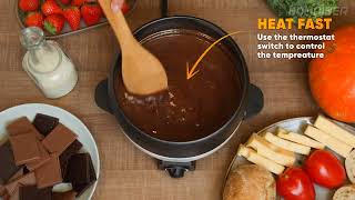 Electric Fondue Pot for Chocolate and Cheese  Fondue SetBUY NOW kitchengadgets kitchen [upl. by Amabil682]