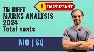 Tamilnadu NEET Marks Analysis 2024  Seat Matrix [upl. by Airegin]