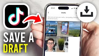 How To Save TikTok Draft To Gallery Without Posting To Everyone  Full Guide [upl. by Kaehpos727]