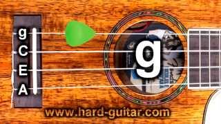 Best Online Ukulele Tuner  Standard Tuning g C E A Island Tuning [upl. by Ahsatak]