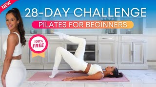 Pilates 28 Day Challenge for Weight Loss  Strength Goals 2024 [upl. by Genna]