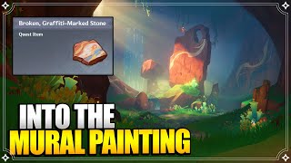 How to unlock Manse of Monetoo Murals  Into The Painting  World Quests amp Puzzles 【Genshin Impact】 [upl. by Aoht]