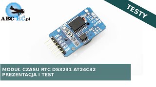 Moduł czasu RTC DS3231 AT24C32  precyzyjny zegar na I2C z baterią  ABCRCPL [upl. by Jr]