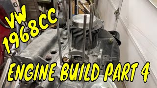 1968 VW Karmann Ghia 1968cc VW Engine Build Part 4 [upl. by Gnous339]