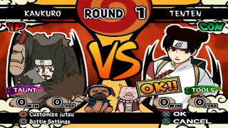 Kankuro Clássico VS Tenten Chakra Infinito INSANE  Naruto Shippuden Ultimate Ninja 4 [upl. by Eiduj]