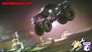 INSANE MONSTER MUD TRUCK CRASH [upl. by Atenek]