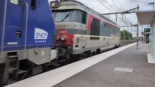 BB67400 corail  et BB27300 Ex transilien en HLP [upl. by Fenelia]