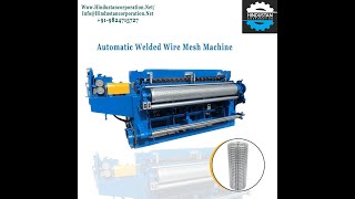 Automatic welded wire mesh machine [upl. by Dlanar659]