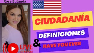 Como traducir entender la N400 haveyouever definiciones USCitizenship ciudadaniaamericana [upl. by Eninej]