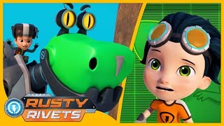 Frankie’s Botasaur Rusty’s Mega Stacker MORE  Rusty Rivets  Cartoons for Kids [upl. by Einafats]