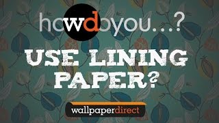 How to hang lining paper [upl. by Bax]