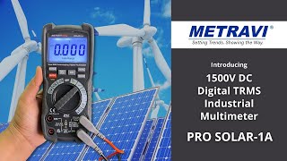 Metravi Pro Solar1A Digital TRMS Multimeter Introduction [upl. by Malory]