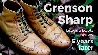 Grenson Sharp brogue boots review  5 years later [upl. by Pytlik]