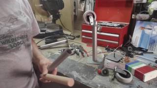 Installing casters on hollow metal table legs [upl. by Ihc]