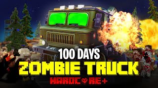 100 DAYS ON A MEGA TRUCK IN A ZOMBIE APOCALYPSE IN MINECRAFTHINDI PART1 [upl. by Barmen324]