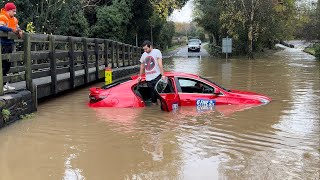 Rufford Ford DEEP FLOOD  part 137 [upl. by Ahsilrak]