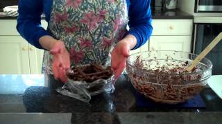 How to Make a Chocolate Pretzel Basket [upl. by Ches]